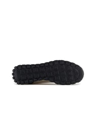 ARMANI EXCHANGE A|X Siatkowe trampki z kontrastowym logo ecru+czarny - Buty damskie - 6