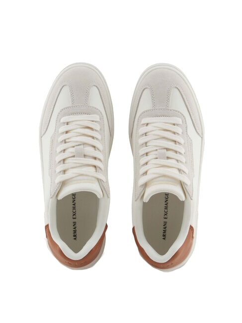 A|X Trampki z kontrastowymi detalami off white+caram.cafe - Buty damskie