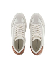 ARMANI EXCHANGE A|X Trampki z kontrastowymi detalami off white+caram.cafe - Buty damskie - 3