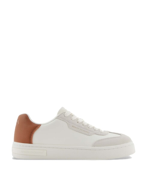 A|X Trampki z kontrastowymi detalami off white+caram.cafe - Buty damskie