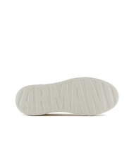 ARMANI EXCHANGE A|X Trampki z kontrastowym logo off wht+dark fr.grn - Buty damskie - 6