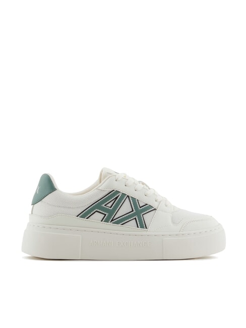 A|X Trampki z kontrastowym logo off wht+dark fr.grn - Buty damskie
