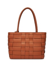 GUESS MAYLEE Tkana torba na zakupy karmel - Torby damskie - 4