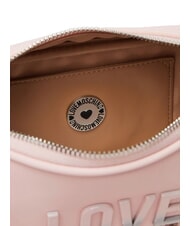 LOVE MOSCHINO BIG LETTERING Mała torba na ramię proszek - Torby damskie - 5