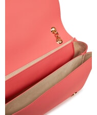 LOVE MOSCHINO LETTERING Torba na ramię / torba crossbody koral - Torby damskie - 4
