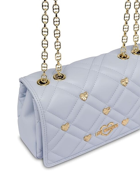 SWEET STUDS Torba na ramię z łańcuszkiem Jasnoniebieski - Torby damskie