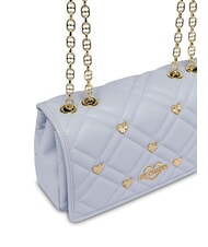 LOVE MOSCHINO SWEET STUDS Torba na ramię z łańcuszkiem Jasnoniebieski - Torby damskie - 3