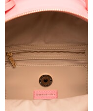 LOVE MOSCHINO LOVE EMBOSSED Plecak z naszytym logo koral - Torby damskie - 4