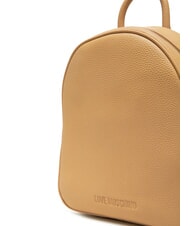 LOVE MOSCHINO SMOOTH  Plecak piasek - Torby damskie - 4