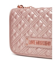 LOVE MOSCHINO BOLD LOVE Torba na ramię z uchwytami łańcuszkowymi proszek - Torby damskie - 4