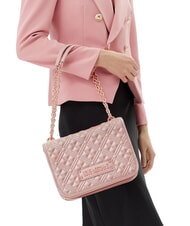 LOVE MOSCHINO BOLD LOVE Torba na ramię z uchwytami łańcuszkowymi proszek - Torby damskie - 6