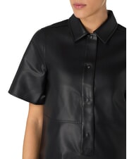 CALVIN KLEIN CK JEANS Kr&oacute;tka sukienka koszulowa z guzikami ck czarny - Odzież damska - 3