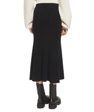 CALVIN KLEIN CK Prążkowana rozkloszowana sp&oacute;dnica midi - Sp&oacute;dnice damskie