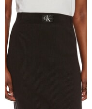CALVIN KLEIN CK JEANS Sp&oacute;dnica midi z elastycznej tkaniny ck czarny - Sp&oacute;dnice damskie - 3