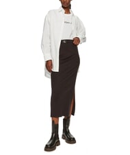 CALVIN KLEIN CK JEANS Sp&oacute;dnica midi z elastycznej tkaniny ck czarny - Sp&oacute;dnice damskie - 5