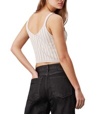CALVIN KLEIN CK JEANS Bawełniany top typu bralette - Koszulki i topy damskie