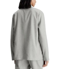 CALVIN KLEIN CK Flanelowa koszula piżamowa szary wrzos - Piżamy damskie - 2