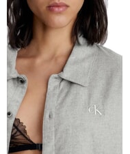 CALVIN KLEIN CK Flanelowa koszula piżamowa szary wrzos - Piżamy damskie - 3