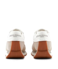 ARMANI EXCHANGE ROYALE SUEDE AIR MESH Adidasy piasek+blade złoto - Buty damskie - 3