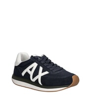 ARMANI EXCHANGE ROYALE SUEDE AIR MESH Sk&oacute;rzane trampki z logo AX - Buty męskie