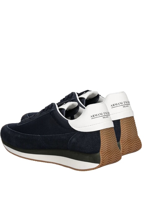 ROYALE SUEDE AIR MESH Sk&oacute;rzane trampki z logo AX granatowy+ecru - Buty męskie