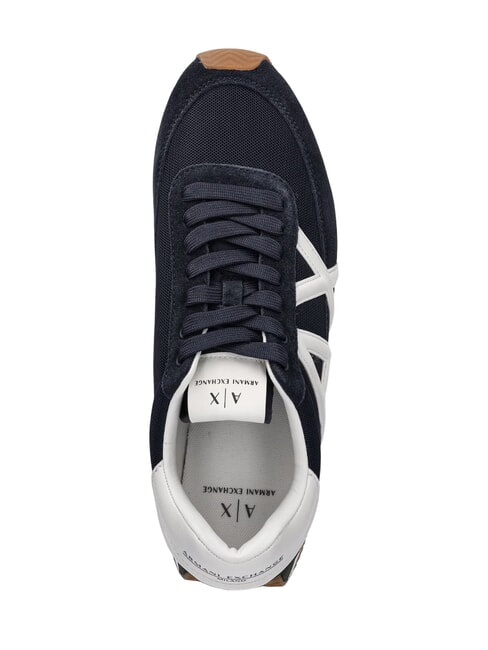 ROYALE SUEDE AIR MESH Sk&oacute;rzane trampki z logo AX granatowy+ecru - Buty męskie