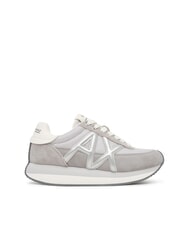 ARMANI EXCHANGE ROYALE SUEDE AIR MESH Adidasy szary+srebrny - Buty damskie - 2