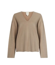 CALVIN KLEIN CK Sweter z dekoltem w serek i szerokimi rękawami amfora - Koszulki damskie - 4