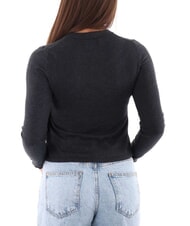 CALVIN KLEIN CK JEANS Kr&oacute;tki sweter z okrągłym dekoltem - Koszulki damskie