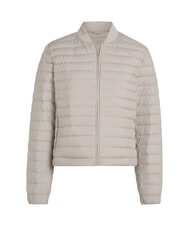 CALVIN KLEIN CK Lekka kr&oacute;tka pikowana kurtka puchowa popi&oacute;ł drzewny - Kurtki puchowe damskie - 3