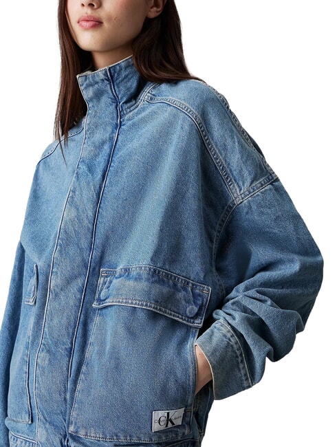 CK JEANS Kurtka jeansowa o luźnym kroju ciemny denim - Kurtki damskie