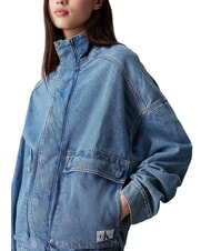 CALVIN KLEIN CK JEANS Kurtka jeansowa o luźnym kroju ciemny denim - Kurtki damskie - 3