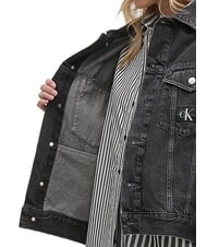 CALVIN KLEIN CK JEANS Kurtka dżinsowa bawełniana dżins szary - Kurtki damskie - 4