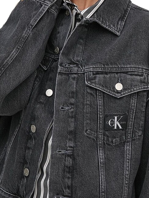 CK JEANS Kurtka dżinsowa bawełniana dżins szary - Kurtki damskie