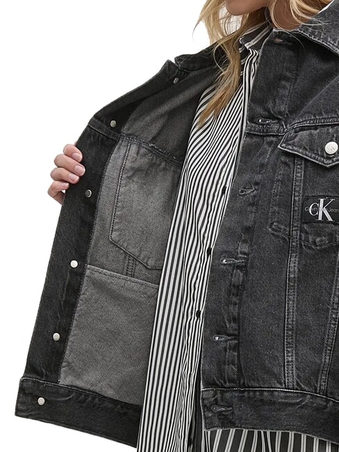 CK JEANS Kurtka dżinsowa bawełniana dżins szary - Kurtki damskie