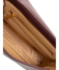 LOVE MOSCHINO LOCKED IN GOLD  Torba na ramię z paskiem na ramię wino - Torby damskie - 5