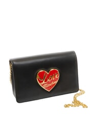 LOVE MOSCHINO LOVE HEART  Torba na ramię Czarny - Torby damskie - 2