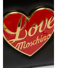 LOVE MOSCHINO LOVE HEART  Torba na ramię Czarny - Torby damskie - 3