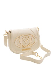LOVE MOSCHINO LOGO  Mała torba na ramię kość słoniowa - Torby damskie - 2