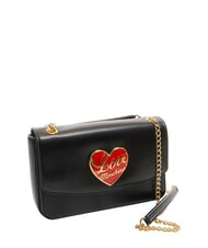 LOVE MOSCHINO LOVE HEART  Torba na ramię Czarny - Torby damskie - 2