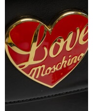 LOVE MOSCHINO LOVE HEART  Torba na ramię Czarny - Torby damskie - 3