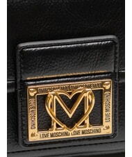 LOVE MOSCHINO LOCKED IN GOLD  Plecak damski Czarny - Torby damskie - 3