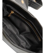 LOVE MOSCHINO LOCKED IN GOLD  Torba na ramię z paskiem na ramię Czarny - Torby damskie - 5