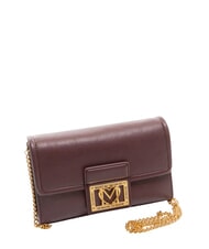LOVE MOSCHINO SMART DAILY Kopert&oacute;wka z łańcuszkiem wino - Torby damskie - 2