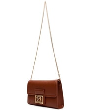 LOVE MOSCHINO SMART DAILY Kopert&oacute;wka z łańcuszkiem kasztan - Torby damskie - 3