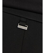 CALVIN KLEIN CK Miękkie spodnie z rozszerzanymi nogawkami ck czarny - Spodnie damskie - 3