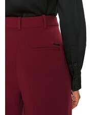 CALVIN KLEIN CK Miękkie spodnie palazzo jazda na czerwonym - Spodnie damskie - 4