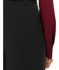 CALVIN KLEIN CK Miękkie spodnie palazzo ck czarny - Spodnie damskie - 4