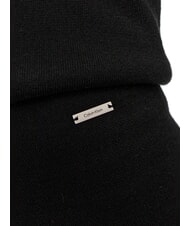 CALVIN KLEIN CK Spodnie dzianinowe z szerokimi nogawkami ck czarny - Spodnie damskie - 3