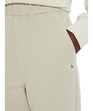 CALVIN KLEIN CK JEANS Spodnie dresowe bawełniane pelikan - Dresy sportowe damskie - 3